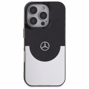 Mercedes Double Layer BiColor MagSafe Suojakuori iPhone 16 Pro:lle - hopeinen