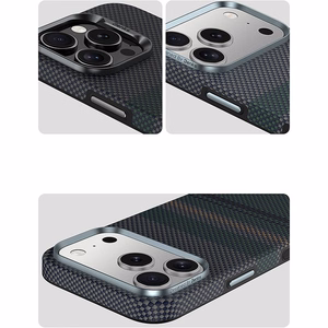 Benks Magnetic Armor Pro Aurora 600D -kevlar-kuori (C.K.FL.AP.SR.A072) iPhone 18 Pro / 17 Pro -puhelimiin, kameran ohjauspainikkeella