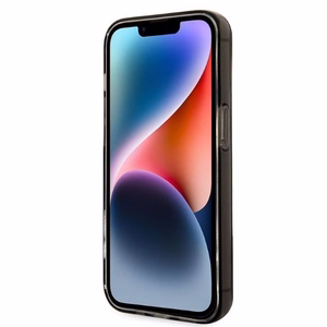 Karl Lagerfeld KLHCP14LHNIKTCK iPhone 14 Pro 6.1 musta/musta kova suojakuori Ikonik Karl Lagerfeld
