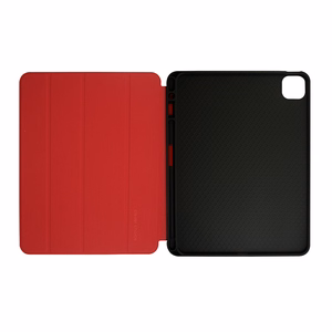 Crong FlexFolio case for iPad Air 11" (2026–2024) / iPad Air 10.9" (5th / 4th gen.) / iPad Pro 11" (2022–2021), with Apple Pencil holder, red