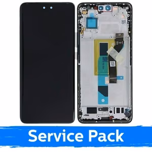 LCD-näyttö yhteensopiva Xiaomi 13 Lite kehyksellä / musta / (Service Pack)