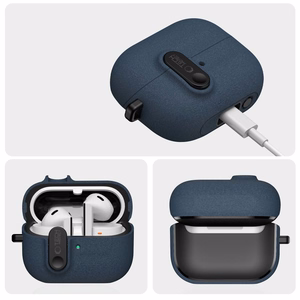Tech-Protect Slim Hook Suojakuori Samsung Galaxy Buds 3 / 3 FE / 3 Pro:lle - Laivastonsininen