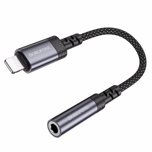 Borofone Adapter BV24 Graceful - Lightning to jack 3,5mm - grey