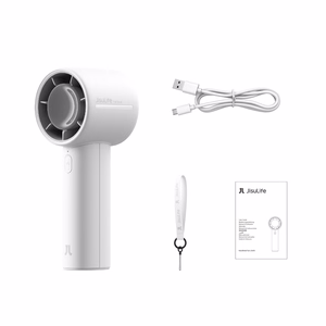 Jisulife Handheld Fan 10 kannettava USB-tuuletin, 4000 mAh – harmaa