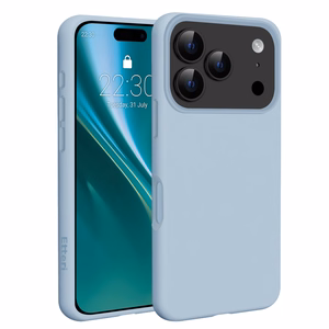Etteri Silikoninen Mag Suojakuori iPhone 17 Pro Max / iPhone 18 Pro Max:lle vaaleansininen