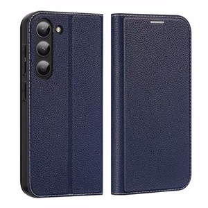 Dux Ducis Skin X2 Suojakuori Samsung Galaxy S23+ läppäkotelo lompakko jalusta sininen
