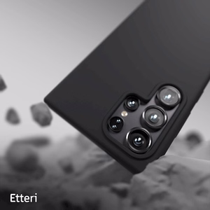 Etteri Silikoninen Mag Suojakuori Samsung Galaxy S25 Ultralle musta