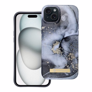 Suojakuori iPhone 15 PLUS:lle Forcell F-Protect Mirage yhteensopiva MagSafe marble mist