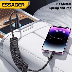 USB Kaapeli Essager Chuan4 musta 29W Type-C / Lightning 120cm