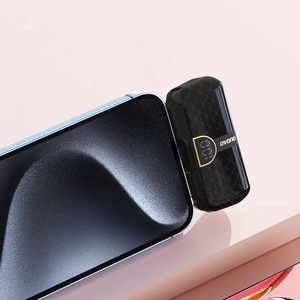 Dudao K20SL 5000mAh mini-virtapankki Lightning / USB-C-liittimillä - musta