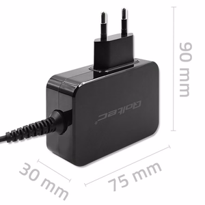 Qoltec 52386 GaN Power Pro Laturi 65W USB-C Musta