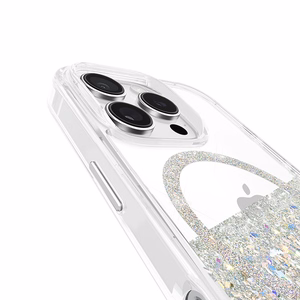 Case-Mate Karat Soap Bubble MagSafe suojakuori iPhone 16 Pro -laitteelle, helmiäishohtoinen