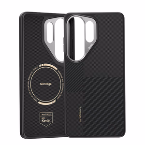 Benks Montage Magnetic Armor Pro Kevlar Metal Frame 600D+1500D Suojakuori Samsung Galaxy S26 Ultra musta