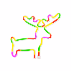 Neon LED-valo ELK moniväri Bat + USB FLNE12 Forever Light