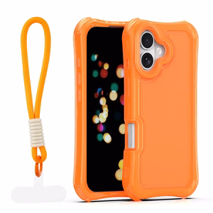 Safepop suojakuori hihnalla iPhone 17 6,3" oranssi