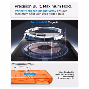 Spigen Ultra Hybrid MagSafe -suojakuori iPhone 18 Pro Max / 17 Pro Max -malleille, oranssi
