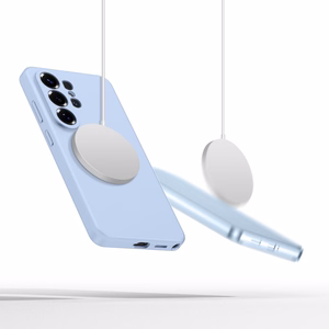 Tech-Protect Silicone MagSafe -suojakuori Samsung Galaxy S26 Ultralle - sininen