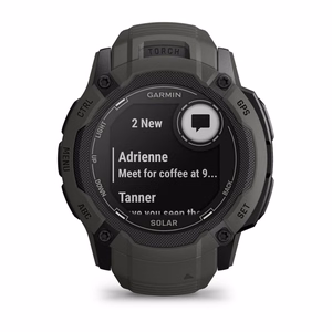 Garmin Instinct 2X Solar digitaalinen GPS-älykello, 2,79 cm (1,1"), MIP, 50 mm, 176 × 176 pikseliä, kosketusnäyttö, grafiitti, satelliitti-GPS