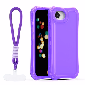 Safepop suojakuori hihnalla iPhone 16e / 17e violetti