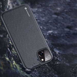 Dux Ducis Fino kotelo kansi valmistettu nailon iPhone 14 Plus punainen