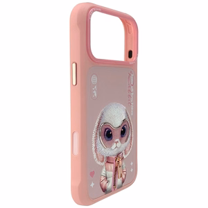 Nimmy Cool&Cute 2.0 Rabbit Suojakuori iPhone 17 Pro:lle - Vaaleanpunainen