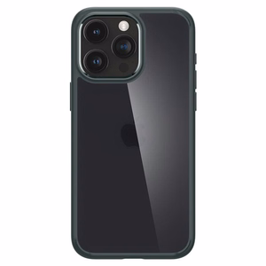 Spigen Ultra Hybrid iPhone 15 Pro Max Suojakuori - Tummanvihrea