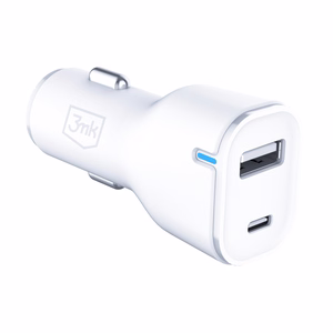 3mk Car Charger 20W PD3.0 QC 3.0 USB 1A1C - White