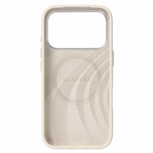 Liavec Silky suojakuori metallisella kamerakehyksellä Iphone 17 Pro -puhelimelle beige