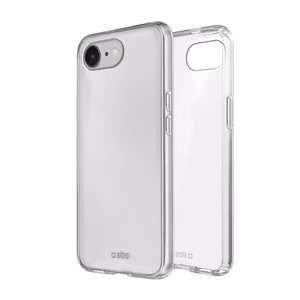SBS Skinny kuori iPhone 16e / 17e:lle - läpinäkyvä