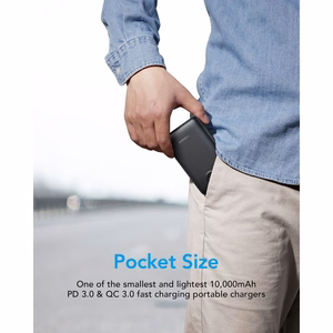 VEGER varavirtalähde 10000 mAh PD QC3.0 2A 22,5W S11 (W1140) musta