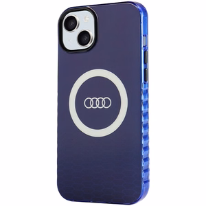 Audi IML Big Logo MagSafe Suojakuori iPhone 15 Plus 6,7:lle - sininen