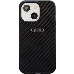 Audi Carbon Fiber Suojakuori iPhone 14 6.1 musta/musta kova kuori AU-TPUPPCIP14-R8/D2-BK