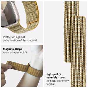 Crong Melange magnetic strap for Apple Watch 38 / 40 / 41 mm and 42 mm (Series 10 / 11), yellow melange