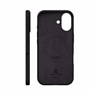 Crong Color Cover Magnetic MagSafe suojakuori iPhone 17 -laitteelle, musta