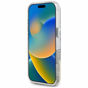 Guess IML Metal Colored Circle Classic Logo MagSafe Suojakuori iPhone 16 Pro Max:lle - vaaleanpunainen