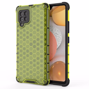 Honeycomb Asia panssari kansi TPU puskuri Samsung Galaxy A42 5G vihreä