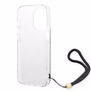 Guess GUOHCP14LH4STK iPhone 14 Pro 6.1 "musta / musta kovakotelo 4G Tulosta hihna