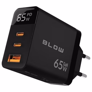 LCD seinälaturi USB-pistorasia + USB-Cx2 PD 65W GAN musta wattimittari