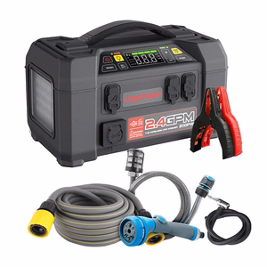 Lokithor AW401 apukäynnistin / booster 2500A + varavirtalähde 20000mAh + kompressori + taskulamppu + painepesuri, 5-in-1 laite
