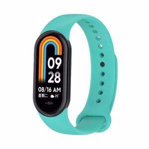 SILIKONIHIHNA MI BAND 8/M8 (10). MINTUNVIHREÄ