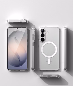 Ringke Fusion Magnetic MagSafe Suojakuori Samsung Galaxy S26:lle läpinäkyvä