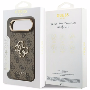 GUESS 4G Big 4G Classic Logo -suojakuori iPhone Airille - ruskea ja kulta