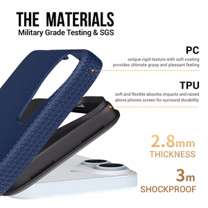 Perfectionists Triangle Mag Case iPhone 11 navy blue