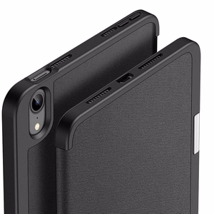 Dux Ducis DOMO -taittosuojakuori kynälokerolla iPad mini 7/6 musta