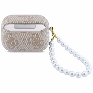 Guess 4G Pearl Strap suojakuori AirPods Pro 3 vaaleanpunainen