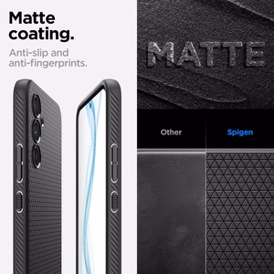 Spigen Liquid Air Suojakuori Samsung Galaxy A54 5G:lle - mattamusta