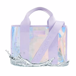 Case-Mate Mini Travel Tote Bag vettä hylkivä olkalaukku, Soap Bubble
