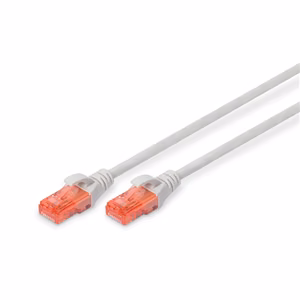 Digitus CAT 6 U/UTP Patch cord Length 15 m Grey