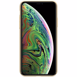 Nillkin Super Frosted Shield suojakuori laitteelle Apple iPhone 11 Pro, logoaukolla, kullanvärinen