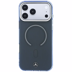 Mercedes Double Layer Iconic Logo -suojakuori laitteelle iPhone 18 Pro Max / 17 Pro Max, MagSafe-yhteensopiva – tummanharmaa
